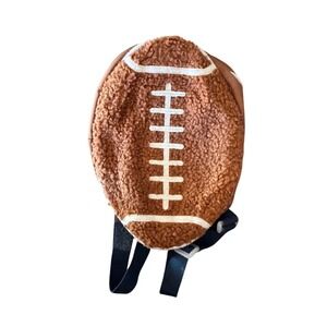 Football Sherpa Mini Backpack Novelty Cute Back to School Bag Sporty Collegiate
